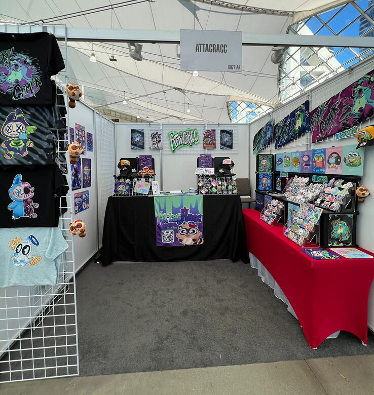 TwitchCon 2025 - walk-in booth space, table/counters provided by con