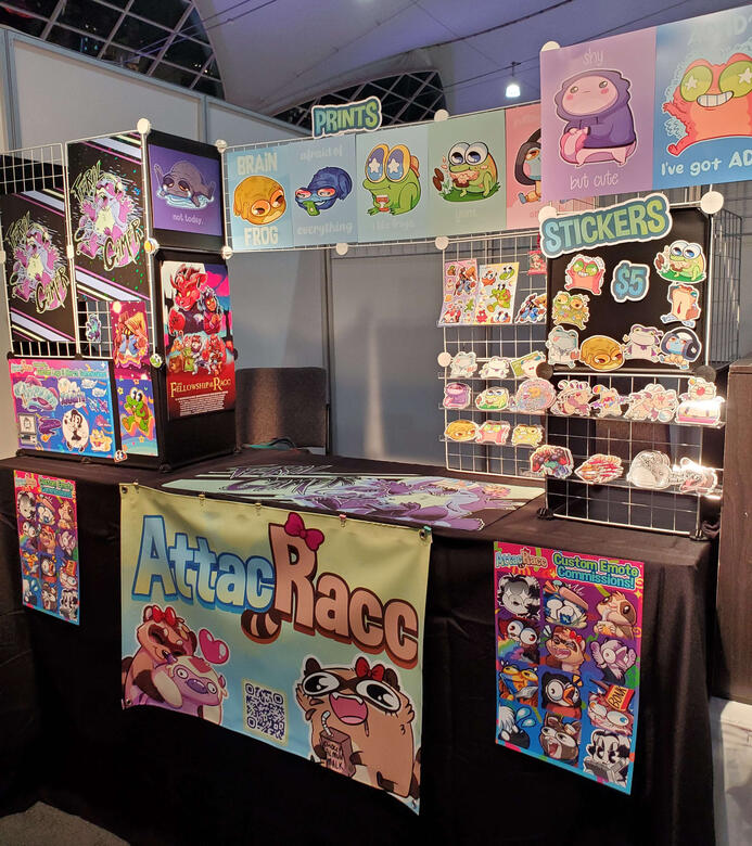 Twitchcon 2024 (first ever con booth!) - 6' tall counter