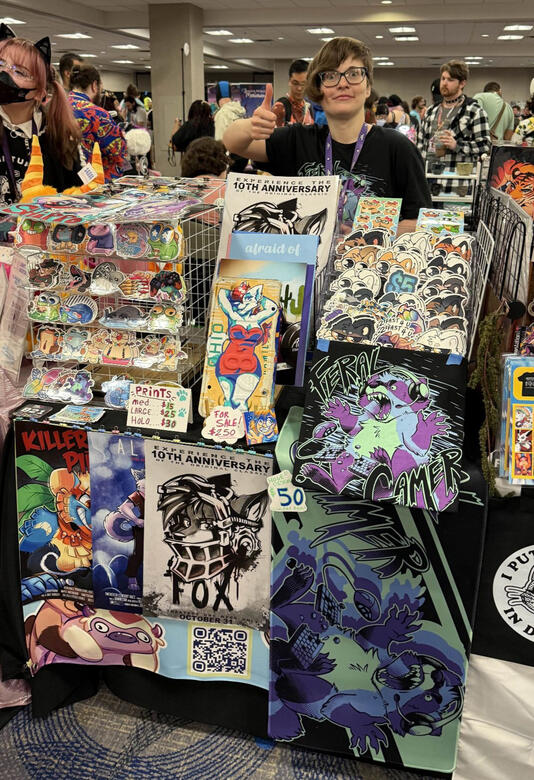 FWA 2024 artist alley - 3' table (height limited set up)