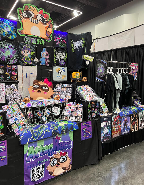 Fanexpo Portland 2 Table set up - 6' table